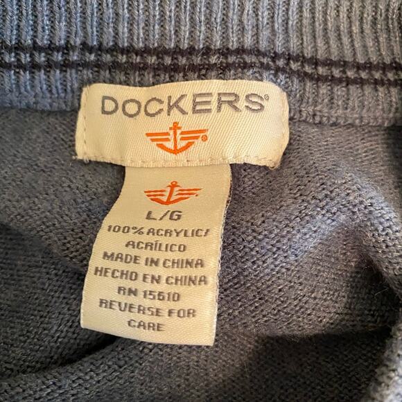 Dockers Blue Long Sleeve Sweater Size Large - Picture 5 of 9